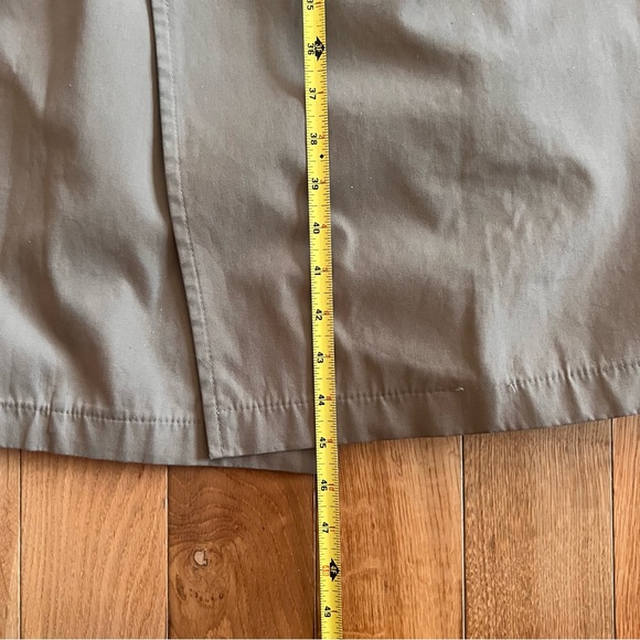 Vintage Brooks Brothers Belted Trench Coat Removable Wool Lining Size 40 - Picture 14 of 15